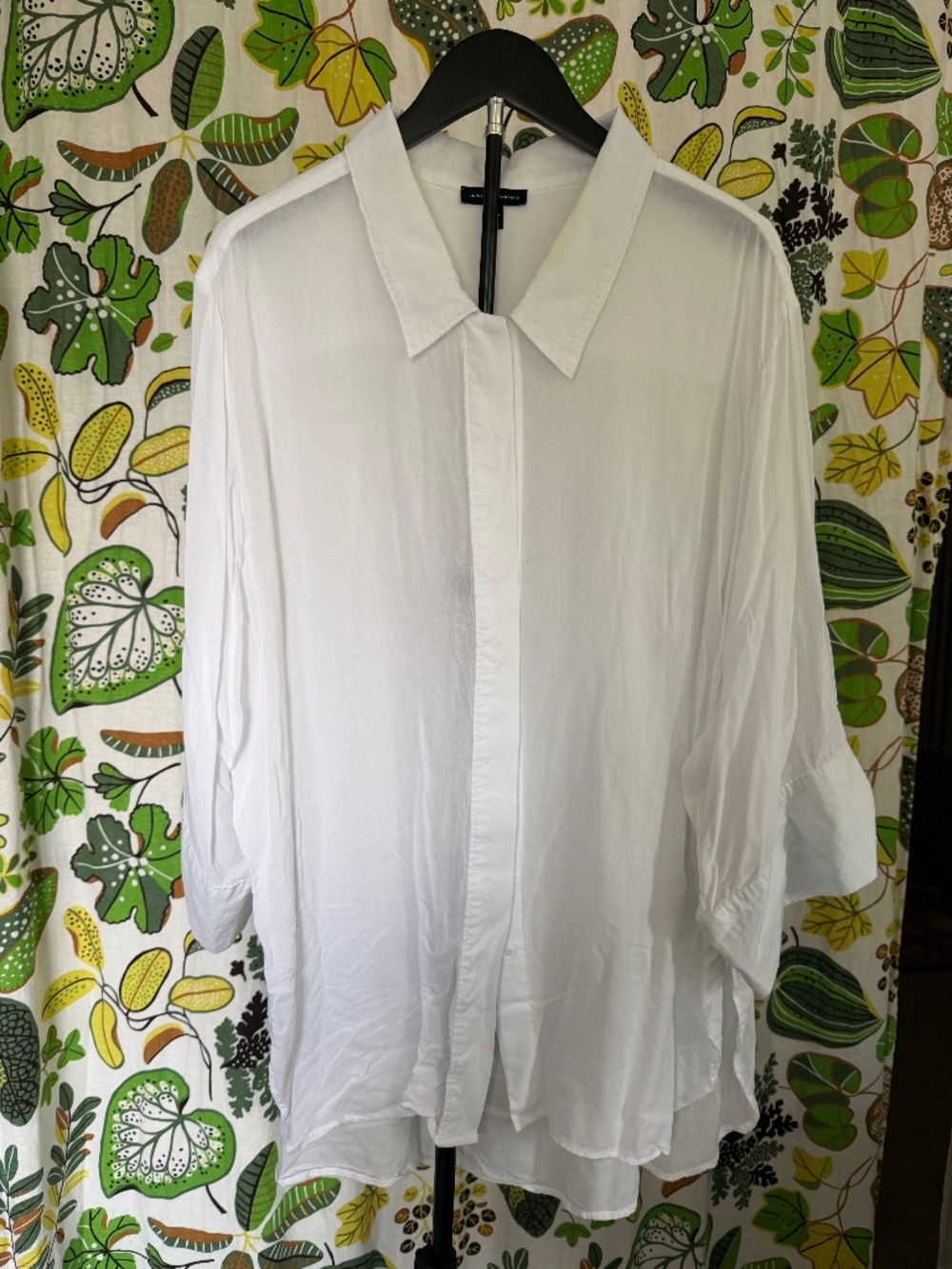 Universal Standard White Oversized Button-Down Shirt